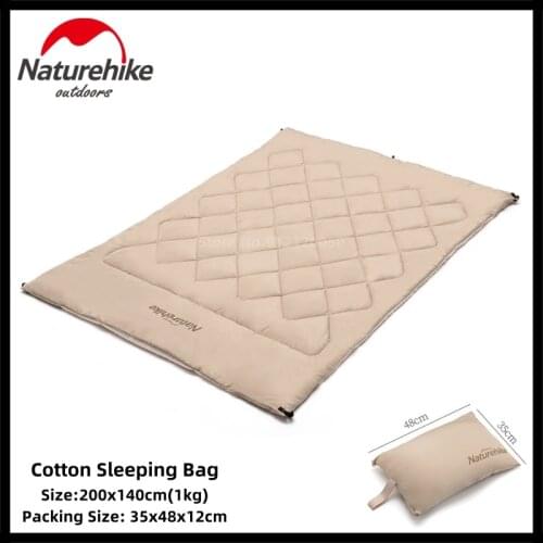 Naturehike Outdoor Travel Cotton Quilt Wearable Portable Shawl Ultralight Soft Comfortable Keep Warm Tent Camping Sleep Blanket