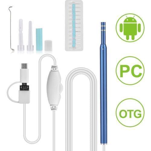 USB In Ear Cleaning Endoscope Mini Camera Ear Health Care Cleaning Tool For Android PC Ear Spoon Otoscope Borescope Tool