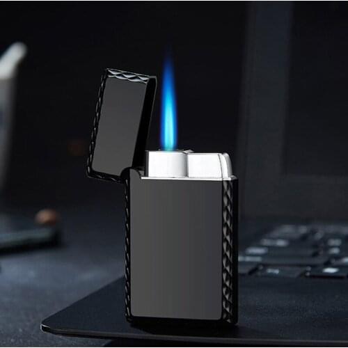 Straight Into The Blue Fmale Firepower Windproof Lighter Metal Encendedores Plating Inflatable Isqueiro Smoking Accessories
