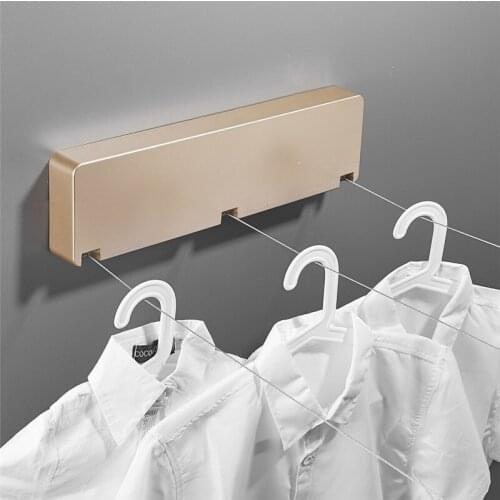 6 Meter Retractable Clothesline SUS 304 Portable Indoor Outdoor Laundry Hanger Clothes Dryer Organizer Clothes Drying Rack Rope