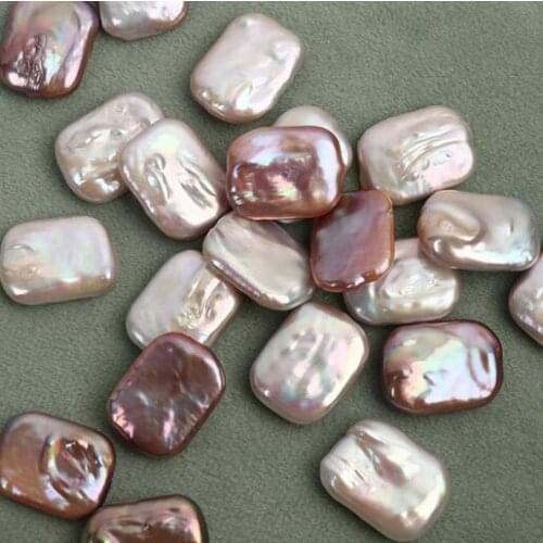 High quality bright full natural pearls Baroque square pearls loose pearls naked pearls wholesale