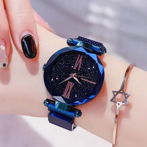 Starry Sky Rhinestone Watches Ladies Peronality Fashion Luxury Crystal Diamond Wristwatch Relogio Feminino Galaxy Watch