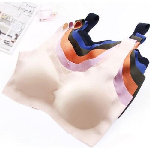 High Quality Breathable Fitness Sexy Thin Push Up Bra For Women Underwear Comfortable Seamless Japan Ice silk Lingerie