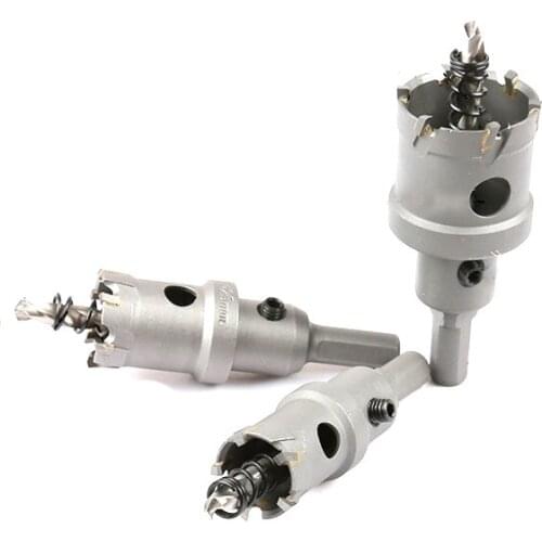 1Pcs WODARD Carbide Tip Core Drill Bit Hole Saw Metalworking Cutter For Stainless Steel Alloy Metal Drilling 12-45mm Drill Bit