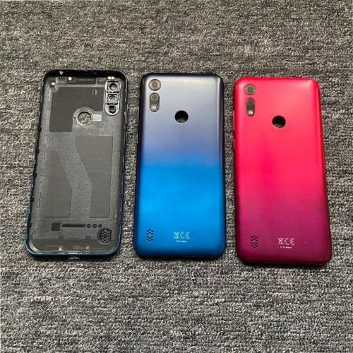 10/PCS Battery Cover Back Battery Cover Rear Door Panel Housing Case with Lens For Motorola Moto E6S 2020 Replacement Part