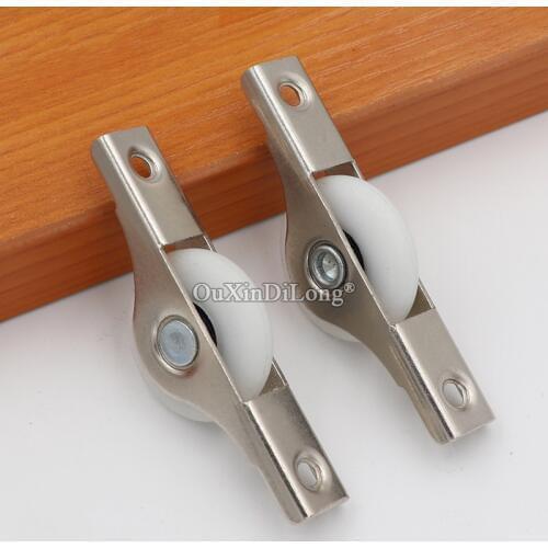 Brand New 10PCS Sliding Door Rollers Cabinet Nylon Wheel Pulley Wardrobe Cupboard Window Furniture Hardware