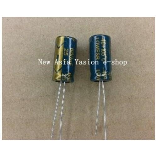 20PCS 25V680UF 8X16 680UF 25V 8*16 Electrolytic capacitor