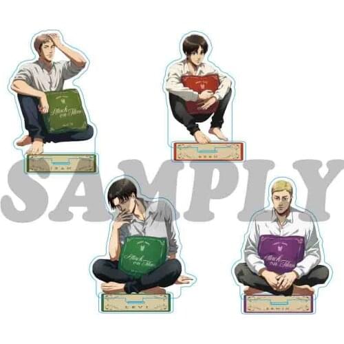 Attack on Titan Eren Jaeger Levi Rivaille Anime Acrylic Stand Figure Desktop Decoration Collection Model Toy Cosplay Gifts