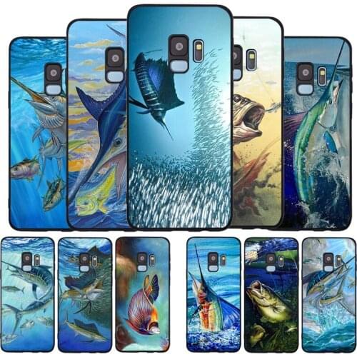 Fishing art Soft phone Case For Samsung S20 S10 S9 S8 S7 edge Plus Lite For Note 8 9 10 A6 A7 A8 A9 Cover