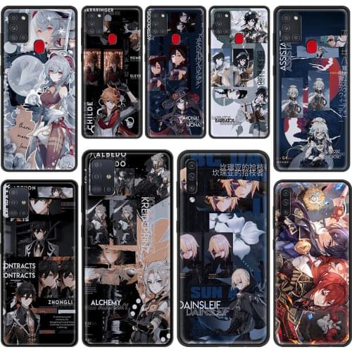 Genshin Impact Game Phone Case For Samsung Galaxy A51 A71 A21s A31 A41 A01 A11 A42 A12 A32 A52 A72 A02s Soft Cover Coque Fundas