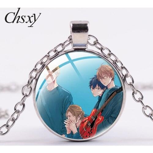 CHSXY Japan Anime GIVEN Necklaces Cartoons Art Photo Glass Crystal Kawaii Long Chian Choker For Fans Women Men Jewelry Gifts
