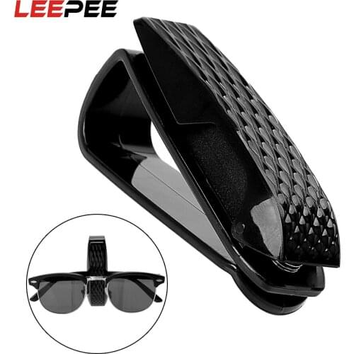 LEEPEE Storage Holder Auto Fastener Clip Glasses Cases Sun Visor Sunglasses Clip Car Glasses Holder Portable Car Accessories