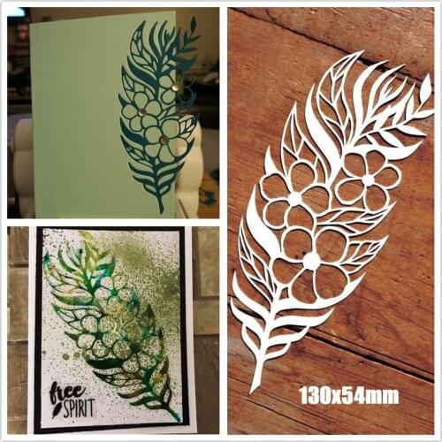 DIY Arts Feather Metal Cutting Dies 2020 new for Craft Dies Scrapbooking Album Stencil Embossing Die Cut mold Decoration