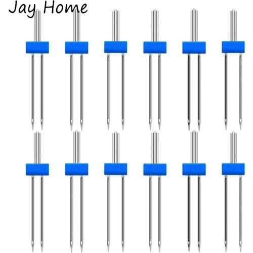 12pcs Sewing Machine Twin Needles Household Multifunctional Sewing Machine Accessories Twin Stretch Double Needles
