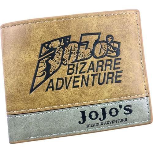 JOJO Bizarre Adventure Leather Wallets Anime Cartoon Leather Short Purse with Card Holder Gift Men Women carteira Wallet