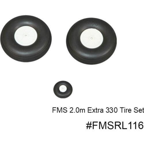 FMS 2000mm 2.0m Extra 330 Front and Rear Tire Set FMSRL116 RC Airplane Plane Aircraft Model Hobby Avion Spare Parts Accessories