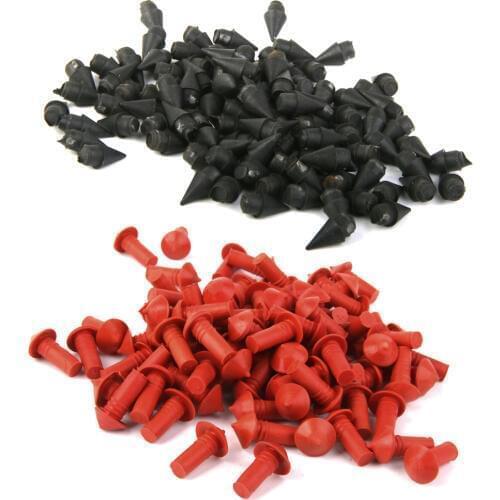 MagiDeal 160pcs Black Plastic With Red Rubber Plugs Motorcycle Tire Repair Tool Kit Bicycle Repair Tools