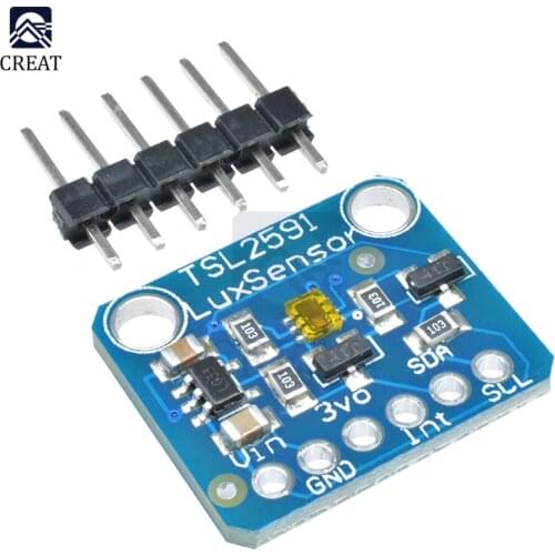 TSL2591 IIC I2C Light Sensor Breakout Module High Dynamic Range Digital Board TSL25911FN 3.3V 5V Diy Electronic
