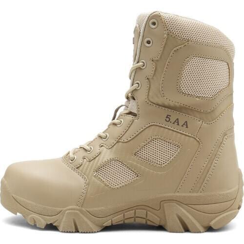 OLOMM large39-47 desert tactical mens boots wear-resistant military boots fashion outdoor hiking mens combat ankle boots DD-10