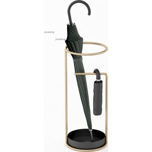 Nordic Wrought Iron Restaurant Umbrella Stand Simple Household Villa Umbrella Bucket Creative Hotel Lobby Floor Umbrella Shelves