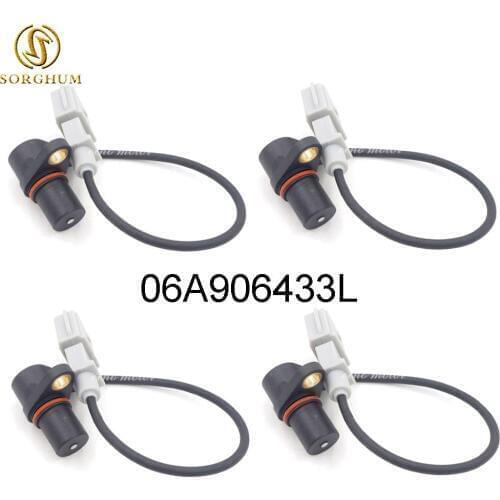 New 4pcs Crankshaft Position Sensor For VW Volkswagen Beetle Jetta Passat Audi 06A906433L