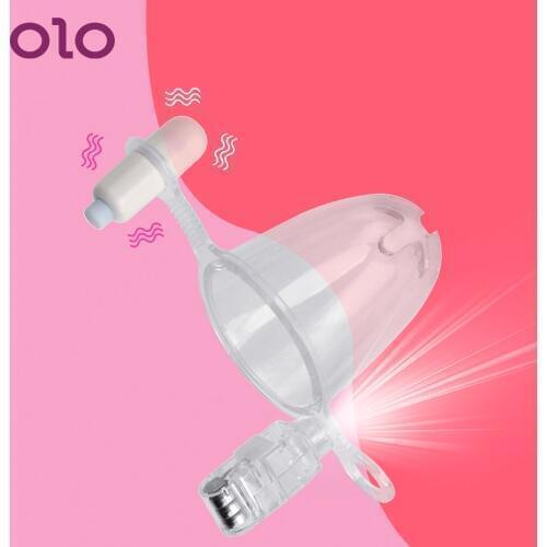 OLO 2 Pieces Vaginal Speculum Vibrator With Lighting Medical Themed Sex Toys Colposcopy Speculum Vaginal Dilator Adult Genitals