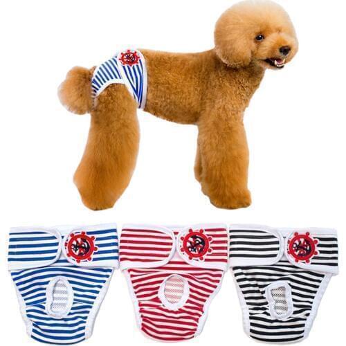 Pet Physiological Panties Washable Dog Diapers Dog Pants Pet Clothes Pet Pants Dog Puppy Diaper Female Dog Diapers D30