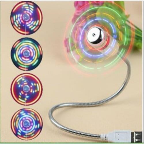 Durable Adjustable USB Gadget Mini Flexible LED Light USB Fan Time Clock Desktop Clock Gadget Time Display