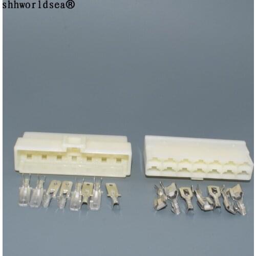 Worldgolden DJ7141-6.3 male female 14Pin 6.3mm Car Electrical Wire Connectors for VW,BMW,Audi,Toyota,NISSAN