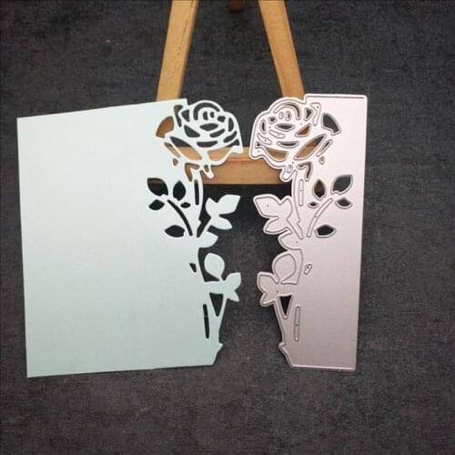 Rose Flowers Metal Cutting Dies Stencils Christmas Dies Cut For DIY Scrapbooking Album Paper Card Making Embossing Xmas Decor