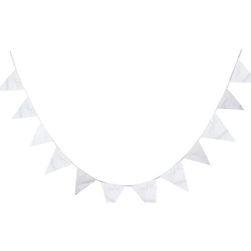 Good quality Silk flags White 40 M 100 flags Christmas Decorative wedding decoration Bunting Flag Wedding Banner Party Supplies