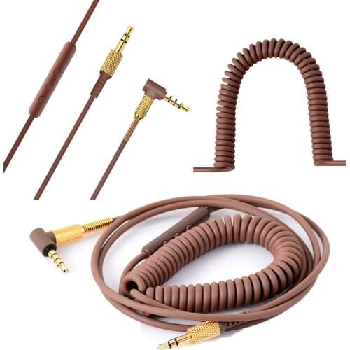 Replacement Audio Cable for Marshall Major II Monitor MID Headphones Cord with Mic & Volume Control Remote