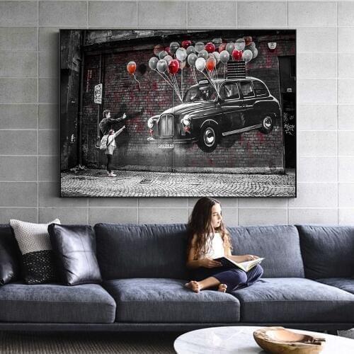 Modern Street Canvas Art Prints Modern Graffiti Wall Art Canvas Paintings Abstract Home Decorative Pictures For Kids Room Cuadro