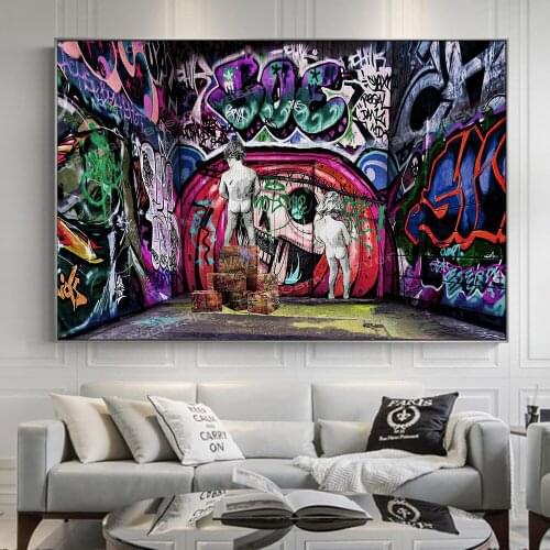 Graffiti Vintage Interior Paintings Home Decor Canvas Poster Wall Art Pictures Decorative Chile Living Room Decor Gift Cuadros