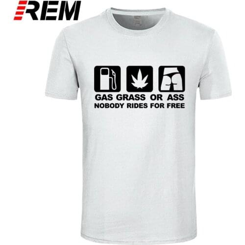 REM tee New GASS GRASS ASS JDM Funny T Shirt Men Funny Tshirt Man Clothing Short Sleeve T-shirt Tees Tops clothing