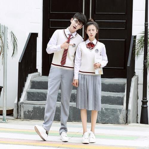 Female school uniforms new style fashion summer uniforms college wind sweater uniforms high school student suits