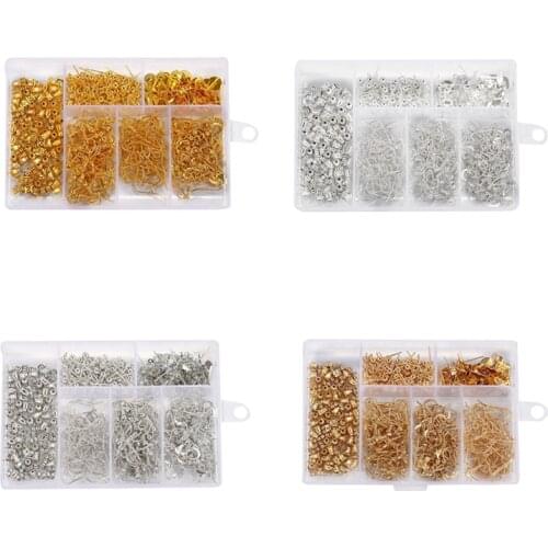 1set Mixed Jewelry Making Kit DIY Earrings Materials Set Earrings Accessories Hook/Ear Pins/Stud for Jewelry Making Supplies Kit