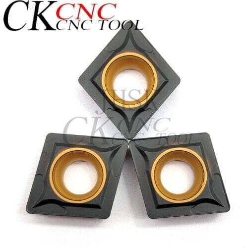 10pcs CCMT120408 UC5115 carbide insert cutting tool turning Blade metal lathe tools for Cast Iron lathe cutter External Tool
