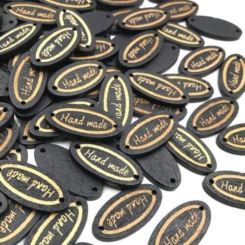 30pcs Mixed Handmade Buttons Wood Flatback/Buttons Lots Embellish Craft DIY WB428