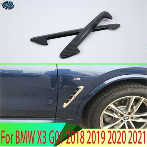 For BMW X3 G01 2018 2019 ABS Air Flow Vent Fender Trim Badge Sticker
