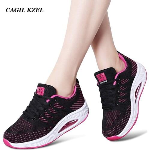 CAGILKZEL Sneakers Women Spring Basket Femme Breathable Mesh Shoes Woman Lace-up Flats Heels creepers moccasins tenis feminino