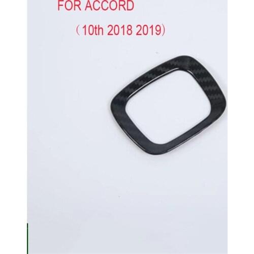 1pcs Carbon Fiber ABS Steering Wheel Cover Trim Fit for Honda Accord 10th 2018 Car Interior Accessories New