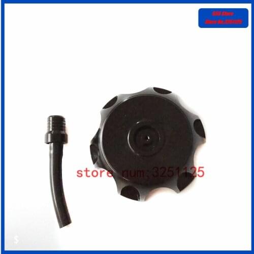 Motocross CNC Black Petrol Gas Fuel Tank Cap Cover With gas cap hose For SSR XR KLX Pit Dirt Bikes CRF SDG Motorcycle Atv Quads
