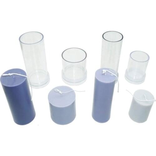 DIY Cylinder Pillar Candle Mold Handmade Craft Making Mould Tool Set Cylindrical Handmade Candle Mold 9 Sizes