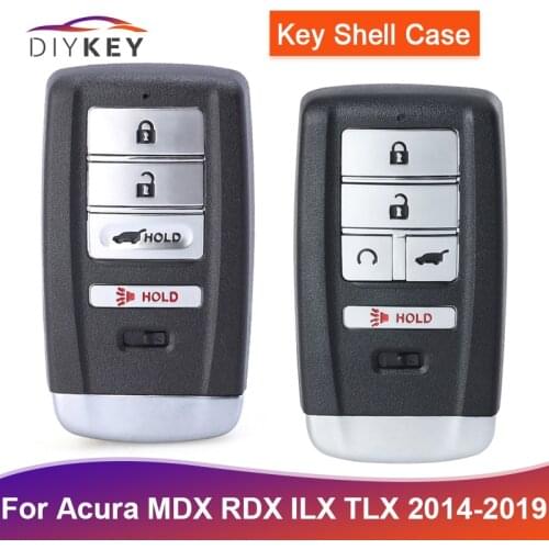 DIYKEY for Acura MDX RDX ILX TLX 2014 2015 2016 2017 2018 2019 Replacement Smart Remote Car Key Shell Case Fob 4/5 Button KR5V1X