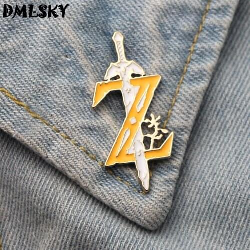 DMLSKY Cartoon Funny Enamel Pin Badge Backpack Badge Clothes Brooches Tie Pin Collar Pins Jewelry M3227