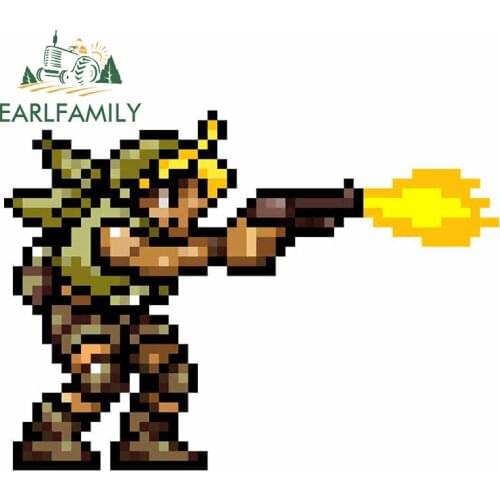 EARLFAMILY 13cm x 9.4cm for Arcade Metal Slug ERI Car Sticker Suitcase Bumper Decal Tuning Motorcycle Surfboard JDM Assessoires