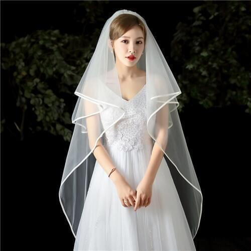 2m Ivory Long Cathedral Wedding Veil Bridal Veils With Comb 2 Layeres Wedding Hair Accessories Bride Velo De Novia