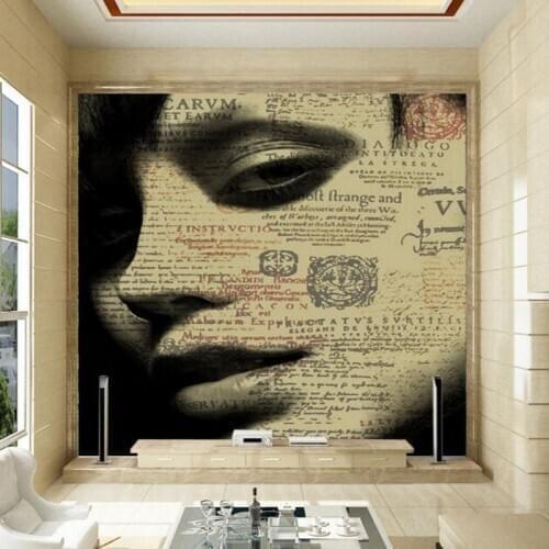 Photo wallpaper Europe modern simple design wallpaper black and white TV background custom wallpaper mural