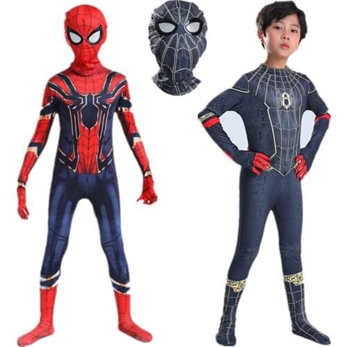 Child Spider-Man/Venom/Deadpool Cosplay Costume Peter Parker Leotard Makeup Boys Girls Halloween/Carnival Superhero Mask Costume